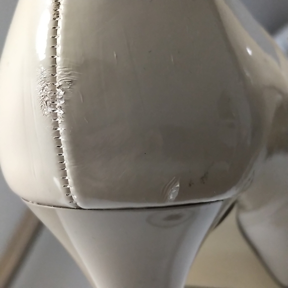 Guess Nude / Beige Peep Toe Heels sz9 - Picture 9 of 10